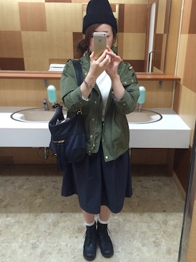 「ututu（ウツツ）のアイテム」を使った、もぐさん（レディース・158cm）の秋コーディネート