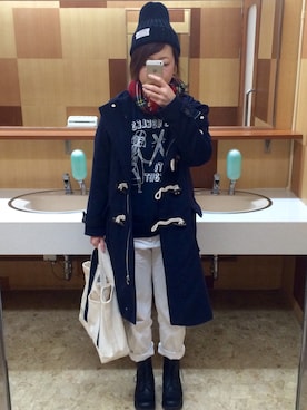 「ututu（ウツツ）のアイテム」を使った、もぐさん（レディース・158cm）の冬コーディネート