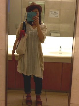 「ututu（ウツツ）のアイテム」を使った、もぐさん（レディース・158cm）の夏コーディネート