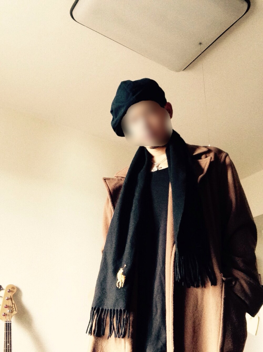 「Ralph Lauren」｜「DECHOのアイテム（ハンチング/ベレー帽、その他）」を使った、V.Oさん（メンズ・178cm）の冬コーディネートの1枚目の写真