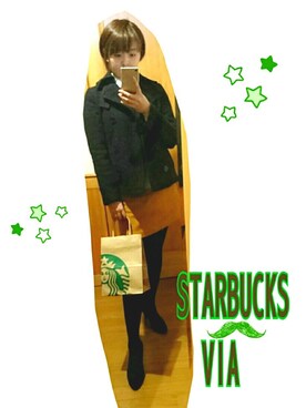 「イエロー」｜「アイテム（ピーコート）」を使った、AyaNeさん（レディース・160cm）の春コーディネート