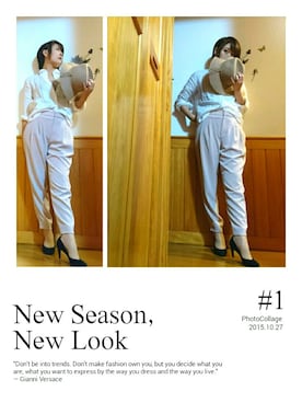 「GLOBAL WORK（グローバルワーク）のフェルトナカオレＨＡＴ/565115（ハット）」を使った、AyaNeさん（レディース・160cm）の春コーディネート