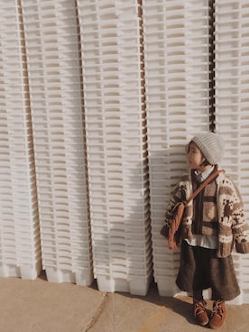 「アイテム（その他トップス、シルバー系）」を使った、yo_-_yoさん（キッズ・110cm）の冬コーディネート