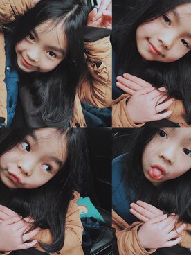 「Handmade（ハンドメイド）のアイテム（ダウンジャケット/コート）」を使った、yo_-_yoさん（キッズ・110cm）の冬コーディネート