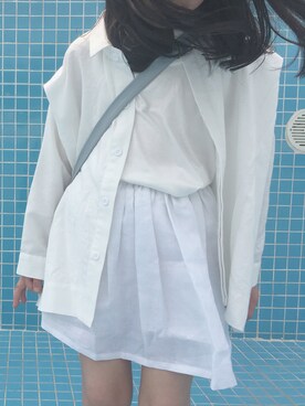 「Handmade（ハンドメイド）のアイテム（チュニック）」を使った、yo_-_yoさん（キッズ・110cm）の春コーディネート