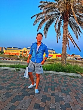 鉄生さん（メンズ・180cm）の夏コーディネート