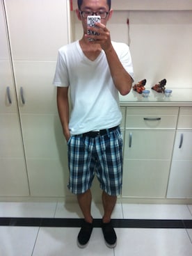 「ESPRIT（エスプリ）のアイテム（パンツ）」を使った、Hunter Liuさん（メンズ・173cm）の秋コーディネート