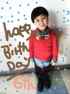 りゅうりょうさん（キッズ・100cm）の冬コーディネート