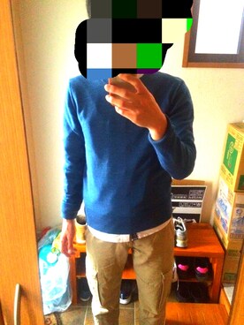 「HERE'S（HERE'S）のアイテム（トップス）」を使った、ペローさん（メンズ・170cm）の春コーディネート