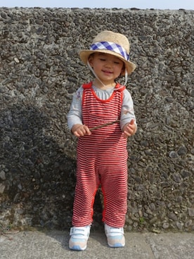 「kids case（キッズ ケース）のアイテム」を使った、MAYさん（キッズ・80cm）の春コーディネート