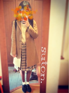 「アイテム（タイツ/ストッキング）」を使った、ぷーあるさん（レディース・160cm・20代）の秋コーディネート