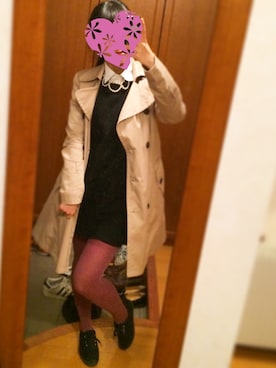 「アイテム（タイツ/ストッキング）」を使った、ぷーあるさん（レディース・159cm・20代）の秋コーディネート