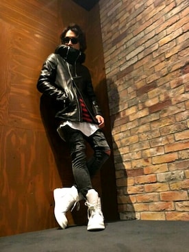 「NO ID.（ノーアイディ）のアイテム（ブルゾン）」を使った、kazu.rock.001さん（メンズ・172cm）の秋コーディネート