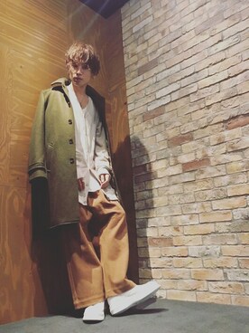 「ガウチョパンツ」｜「アイテム（その他アウター）」を使った、kazu.rock.001さん（メンズ・172cm）の秋コーディネート