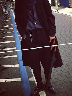 「N.HOOLYWOOD（N.ハリウッド）のアイテム（ダウンジャケット/コート）」を使った、yoshihiro51さん（メンズ・183cm）の秋コーディネート
