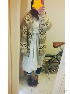 「アイテム（シャツワンピース）」を使った、ちゃんゆかさん（レディース・148cm・20代）の冬コーディネート