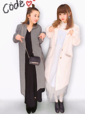 「keisuke kanda（ケイスケカンダ）のアイテム（ワンピース/ドレス）」を使った、しょこらさん（レディース・157cm）の冬コーディネート