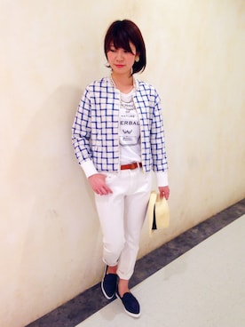 「ボーイフレンドデニム」｜「アイテム（ブルゾン）」を使った、ｍｉｙｕさん（レディース・161cm）の冬コーディネート