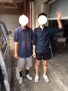 「James Mortimer（ジェームスモルティマー）のアイテム」を使った、祐太郎さん（メンズ・175cm）の夏コーディネート