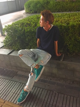 「さしいろ」｜u.shinobuさん（メンズ・182cm）の夏コーディネート