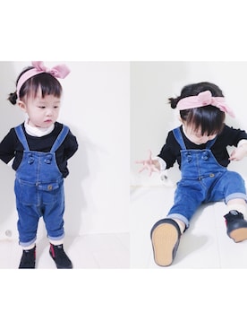 「kids fashion」｜yoonieさん（キッズ・80cm）の春コーディネート