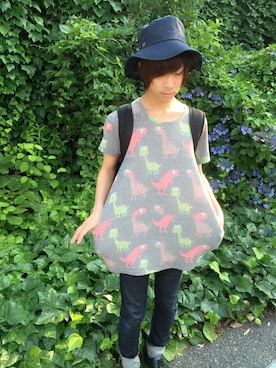 「Laundry（ランドリー）のアイテム（バッグ）」を使った、いらつこさん（メンズ・172cm）の夏コーディネート