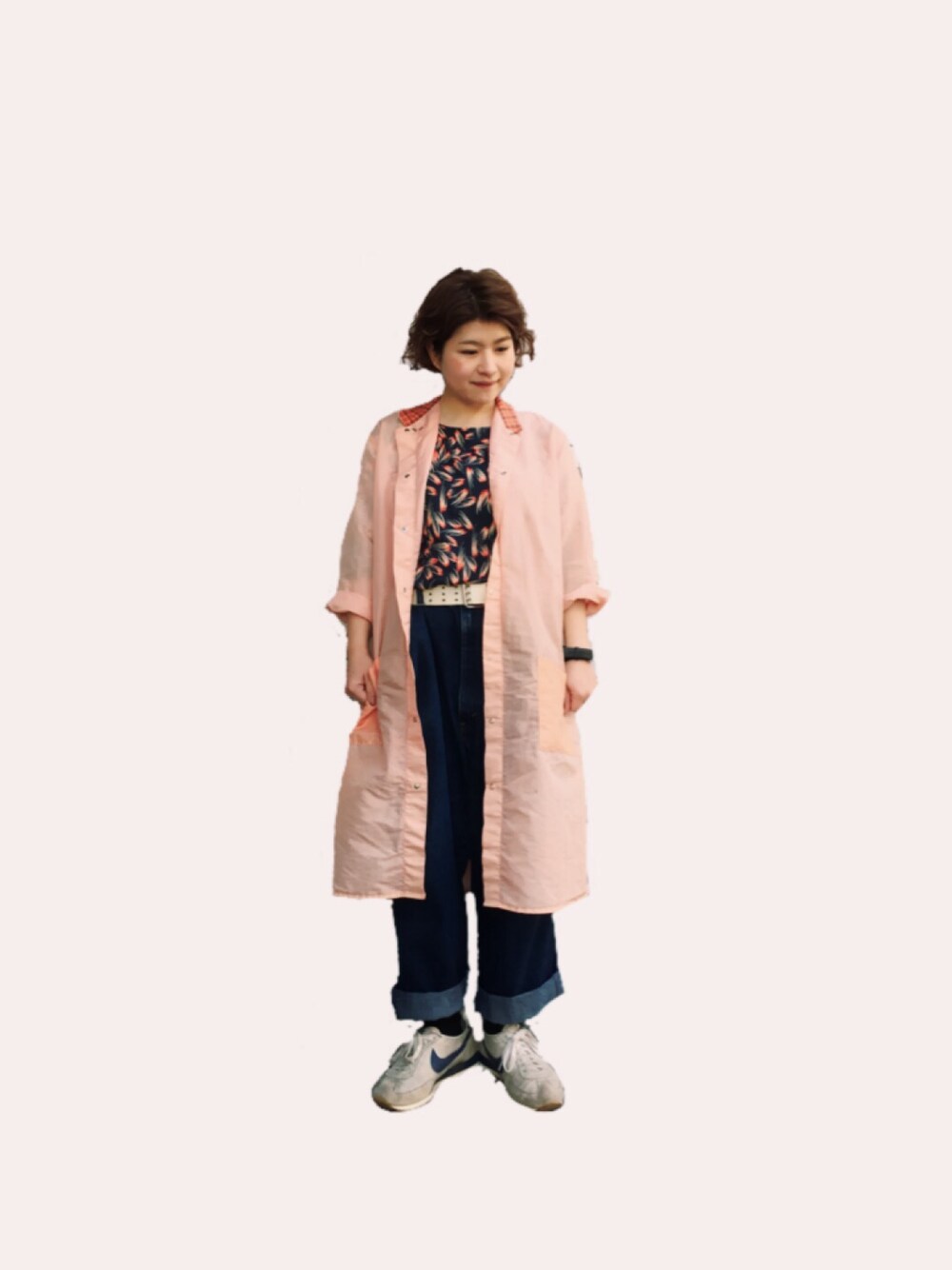 「TOGAのアイテム（Tシャツ/カットソー、ブルー系）」を使った、inohamioさん（レディース・155cm）の冬コーディネートの1枚目の写真