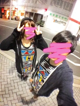 「H&M（エイチ・アンド・エム）のアイテム（Tシャツ/カットソー、その他）」を使った、mcnskさん（レディース・162cm）の秋コーディネート