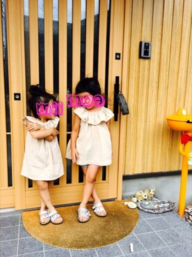 「handmade」｜「アイテム（ラッピングキット）」を使った、myumyuｰｰ。さん（キッズ・90cm）の夏コーディネート
