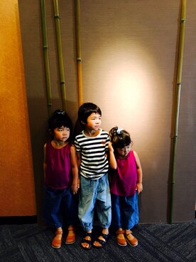 myumyuｰｰ。さん（キッズ・90cm）の秋コーディネート