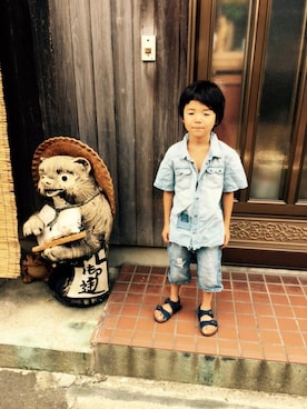 myumyuｰｰ。さん（キッズ・90cm）の秋コーディネート