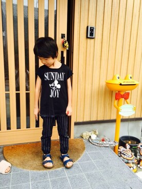 myumyuｰｰ。さん（キッズ・90cm）の秋コーディネート