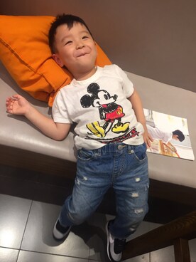 「ﾐｷﾐﾆﾌｪｽ」｜将来想当丈母娘母婴日代さん（キッズ・100cm）の夏コーディネート