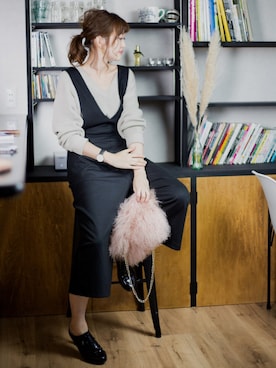 「Daniel Wellington（ダニエルウェリントン）の【Daniel Wellington】レザーバンド３６ＭＭ（アナログ腕時計）」を使った、プチプラのあやさん（レディース・167cm）の秋コーディネート