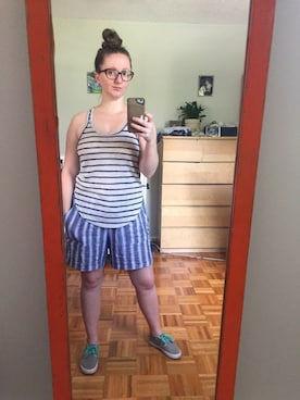 「アイテム（ルームウェア/パジャマ）」を使った、Laura Parkerさん（レディース・153cm）の夏コーディネート