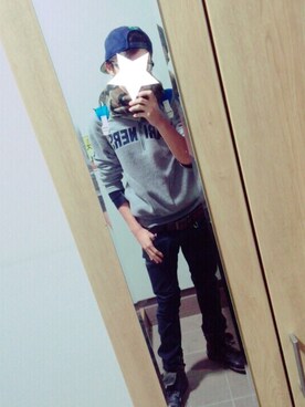 「MARINERSのアイテム（その他、グレー系）」を使った、Shomaさん（メンズ）の秋コーディネート