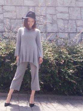 「31 Sons de mode（トランテアン　ソン　ドゥ　モード）のアイテム（帽子）」を使った、しみおさん（レディース・160cm）の夏コーディネート