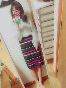 「CANDIES（キャンディーズ）のアイテム」を使った、sakiさん（レディース・158cm）の秋コーディネート