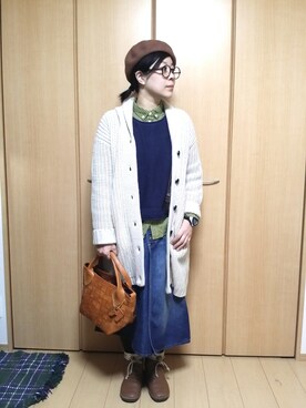 「SUUNTO」｜「アイテム（その他）」を使った、miyukinさん（レディース・154cm）の冬コーディネート