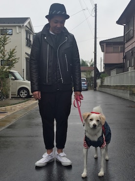 「オールスター」｜「アイテム（ノーカラージャケット）」を使った、SHooooooooooJIさん（メンズ・169cm）の秋コーディネート
