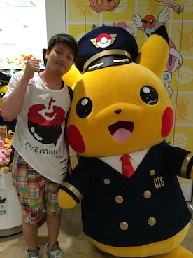 「Jungle Storm（ジャングルストーム）のアイテム（パンツ）」を使った、W⃝A⃝K⃝K⃝Y⃝さん（メンズ・167cm）の夏コーディネート