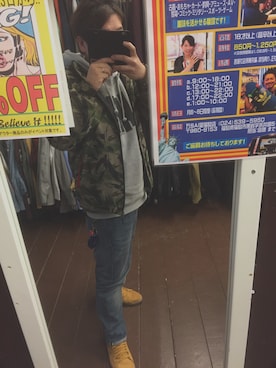 「ADDICT（アディクト）のアイテム（ナイロンジャケット）」を使った、factさん（メンズ・173cm）の冬コーディネート