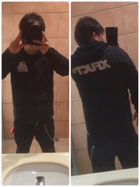 「fuct（ファクト）のアイテム（ジャケット/アウター）」を使った、factさん（メンズ・173cm）の冬コーディネート