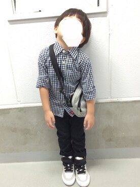 「CHUMS（チャムス）のアイテム（ショルダーバッグ）」を使った、Y・Kさん（キッズ・100cm）の夏コーディネート