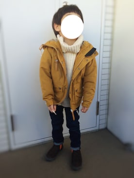 「5歳」｜「アイテム（マウンテンパーカー）」を使った、Y・Kさん（キッズ・100cm）の冬コーディネート