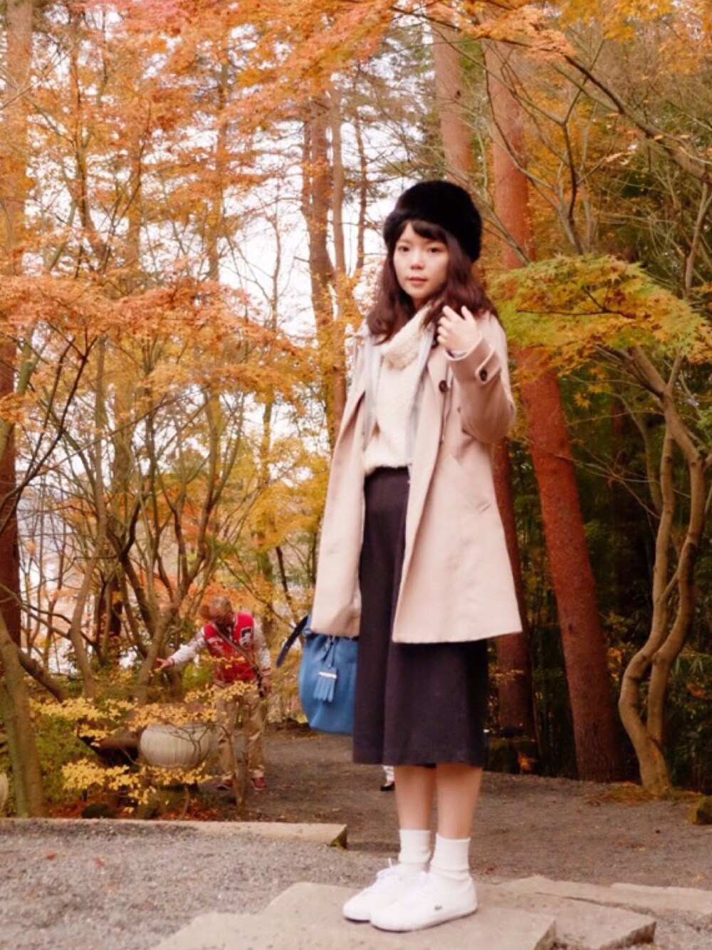 「ootd、moussy、LACOSTE、COCO DEAL、winter、山梨県」｜「MOUSSYのアイテム（その他パンツ、ブラック系）」を使った、ivan&winterさん（レディース・156cm）の秋コーディネートの1枚目の写真