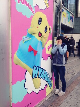 「And A（アンドエー）のアイテム（ブルゾン）」を使った、ナオさん（レディース・162cm）の冬コーディネート