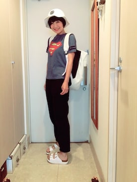 「FLASH REPORT（フラッシュリポート）のアイテム（バッグ）」を使った、ナオさん（レディース・162cm）の春コーディネート