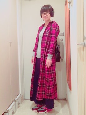 「BEAMS（ビームス）のアイテム（ピアス（両耳用））」を使った、ナオさん（レディース・162cm）の秋コーディネート