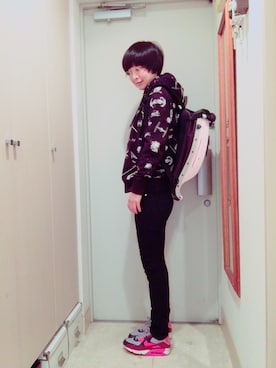 「BOBLBE-E（ボブルビー）のアイテム」を使った、ナオさん（レディース・162cm）の冬コーディネート